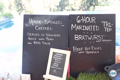 Backyard BBQ Party Chalkboard Menus