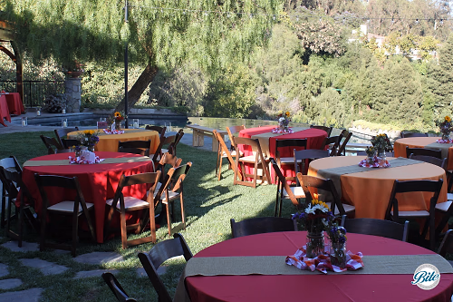 Backyard Party Guest Tables