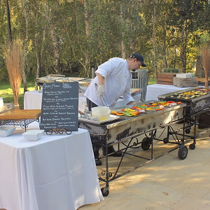 Chef Grilling for BBQ
