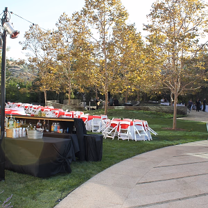 Company BBQ Reception Setup