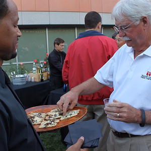 Company BBQ Guest at Cocktail Hour