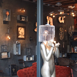 Voila Gallery Mannequin at Gallery Wall