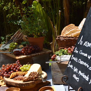 Graduation/Birthday Party International Cheese and Charcuterie Display Closeup 2