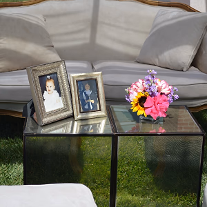 Four Seasons Bridal Shower Brunch Lounge Centerpiece