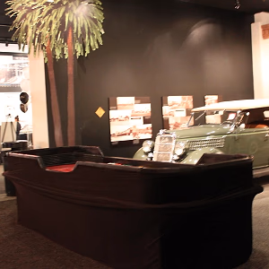 Petersen Automotive Museum Green Antique Car