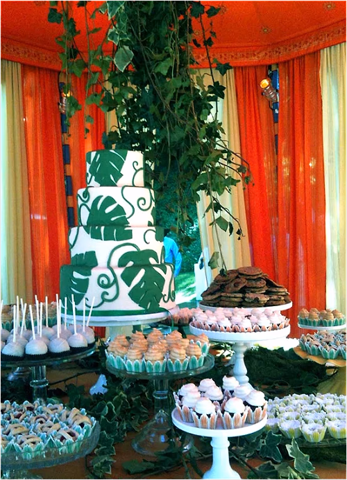 Green Wedding in Bel Air Cake and Desserts